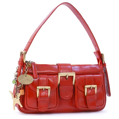Sac porté épaule en cuir pour femme Natalie Catwalk Collection Handbags