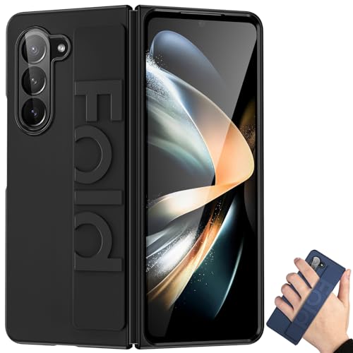 BAILI Fold 6 Cover per Samsung Z Fold6, Hard PC Cellulare on Fascia da Polso Custodia per Sam Z Fold6, Custodia per Samsung Galaxy Z Fold6 2024-001