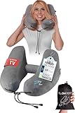 FLOWZOOM Air Inflatable Neck Support Travel Pillow...