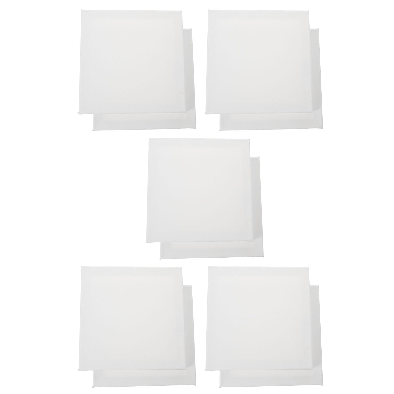 Toiles vierges en coton 20x20 cm avec châssis en bois pour peinture acrylique et huile, lot de 10