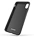 Encased iPhone Xs MAX Belt Clip Case (Ultra Thin) Grip Cover with Rotating Holster (Matte Black)