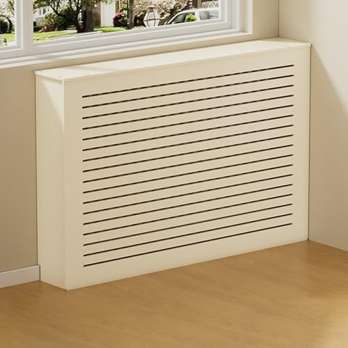 Cache-radiateur à lattes bois moderne haute perméabilité à l'air