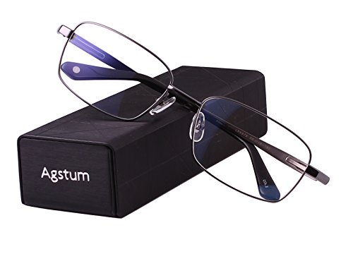 Agstum Titanium Full Rim Glasses Frame Optical Eyeglasses Rxable