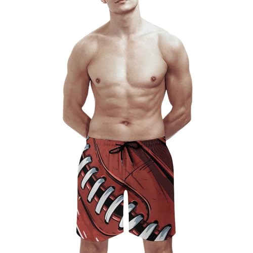 American Football Rugby Mens Swim Trunks Quick Dry Beach Shorts Board Shorts Swimwear Bathing Suits with Mesh Lining4