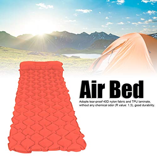 Colchão Inflável Leve Com Almofada, Cama de Ar Dobrável, Acampamento, Almofada de Dormir, para Pique