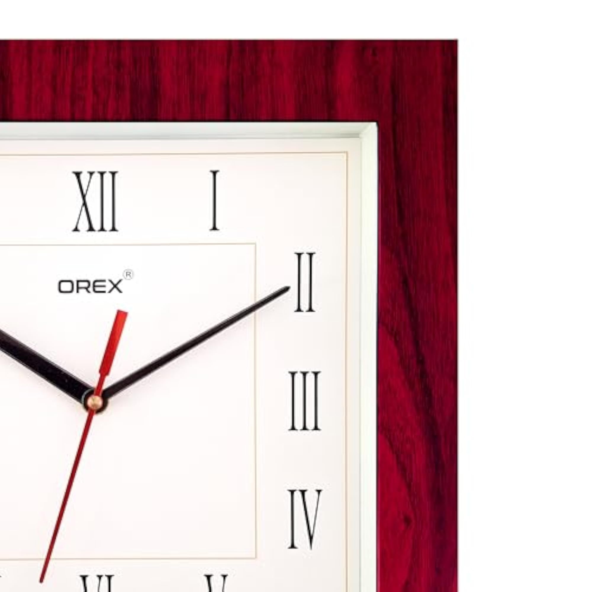 Plastic Modern Stylish Square Shape Analog Wall Clock