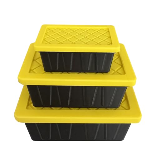TEYOUYI Miniaturized Version of The HDX Storage Box Mini storage box organizer container case holder 3pcs Black