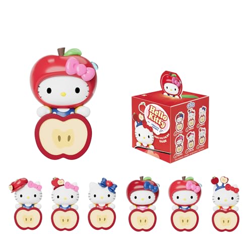MINI LIKE Hello Kitty Phone Decorations - Sanrio Blind Box Adhesive Decorative Mini Figures Apple Party Snuggle Bean Mystery for Cup Car Accessories Home Decor Birthday Gifts Random One Figure