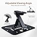 3-in-1 Projector Stand Table, Desk, Wall and Ceiling Mount with 1/4-Inch Screw, Foldable, Easy Setup, Compact Portable, Height Adjustable and Compatible with Most Projectors for Home,Outdoor,Office