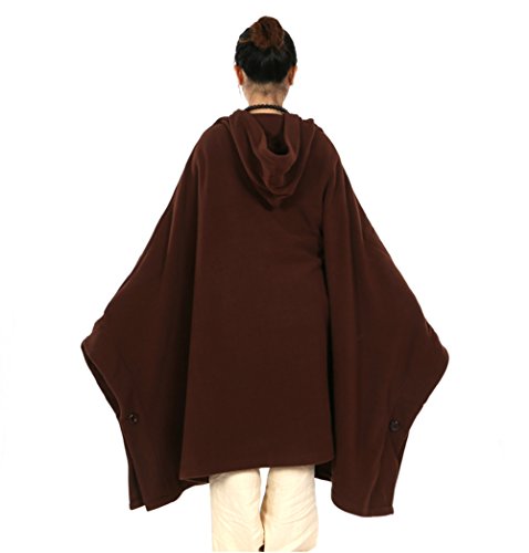 Image of ZanYing Meditation Buddhist Hooded Cloak Outfit Oversize Coat