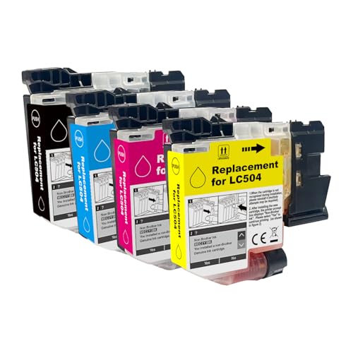 Image of Standard Yield LC 504 504 LC504 Ink Cartridges Combo Pack | Replacement for Brother INKvestment 1355 1365 1367 Ink Cartridges with Brother MFC-J1355DW MFC-J1365DW MFC-J1367DW Printer
