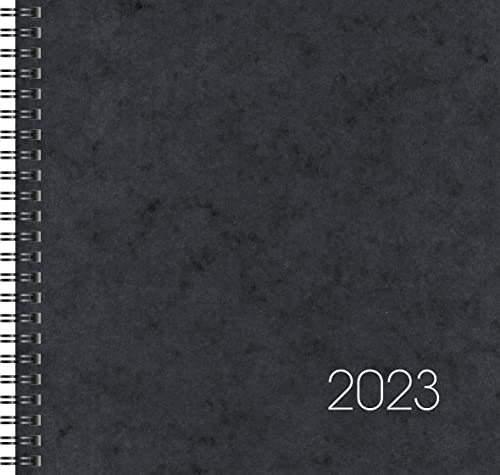BRUNNEN Wochenkalender Modell 766 2023 Blattgröße 21 x 20,5 cm schwarz