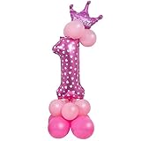 globo numero 14 💗【Fácil de usar】: se puede usar repetidamente, es conveniente inflar y desinflar, adecuado para inflar con helio o aire