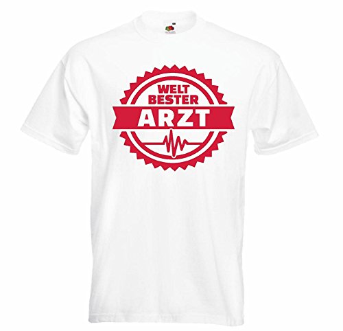 Photo de T-shirt médecin - docteur - médecin - hôpital - KLINIK en blanc, Blanc., 116