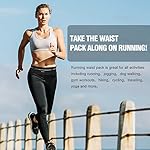 GUZACK Slim Running Belt for Phone 6.8'', Ultra Light Running Belts for Women/Men, Zipper Waterproof Running Waist Pack, Reflective Running Fanny Pack With 3 Separate pouch - Image 4