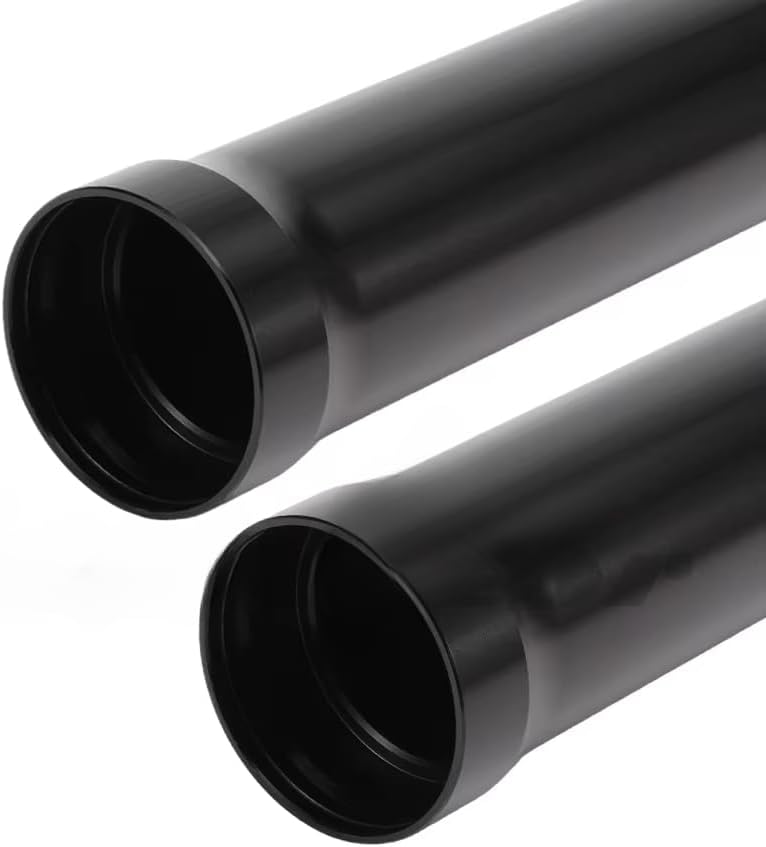 Gold/Black Front Outer Fork Tubes 500mm Compatible For MV Compatible For Agusta 675 2012 2013 2014 2015 Suspension Shock Pipes Fork Leg Bars (BLACK)