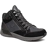  Allrounder by Mephisto Damen Alba-tex Laufschuhe (38 EU, schwarz/grau)