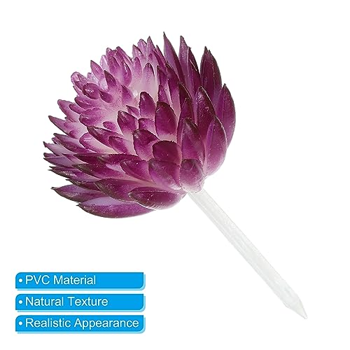 PATIKIL Mini Artificial Succulents, 2 Pack Unpotted Faux Succulent Picks Fake Succulent Plants for Home Landscape Decoration Purple - Image 4