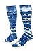 Red Lion Tie Dyed Mustache Athletic Socks ( Royal Blue Tie Dyed - Medium )
