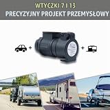 CCLIFE Adapter przyczepy 13-7-pinowego adaptera dla samochodów osobowych i przyczep 12V