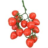 Realistische Tomaten, dekorative Requisiten für Küche, Heimdekoration, Partyeinrichtung und Lebensmittelfotografie, Styling (rot)