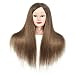 Cabeza de maniquí de entrenamiento para peluquería, pelo 100 % real de...