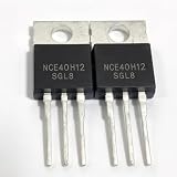 Hailue 10PCS NCE40H12 Chip.NCE40H12 40H12 120A/40V TO-220 N-Channel Field-Effect Transistor Chip IC
