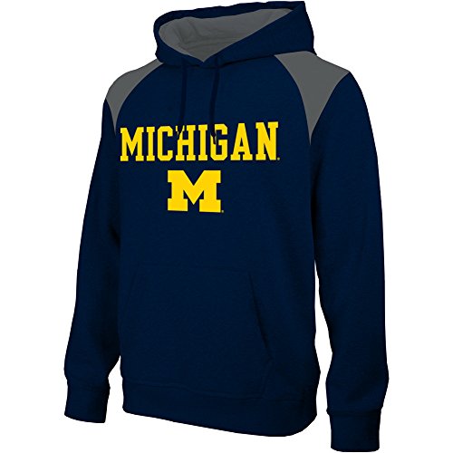 Elite Fan Shop Michigan Wolverines Performance Sweatshirt Score Navy