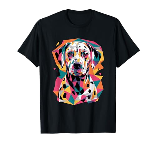 Abstract Art Dalmatian Dalmatians Dal Dally Dog Camiseta