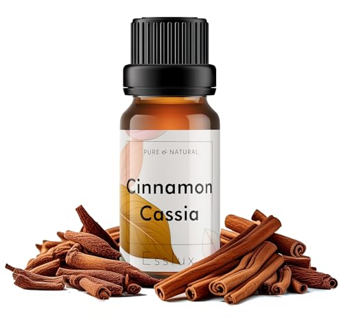 Image of Esslux Cinnamon Cassia Essential Oil - 100% Pure Natural Cinnamon Oil for Aromatherapy & Skin Care | Warm & Spicy Scent Perfect for Diffuser, Soap Making & DIY Projects - Therapeutic Grade - 15 ML