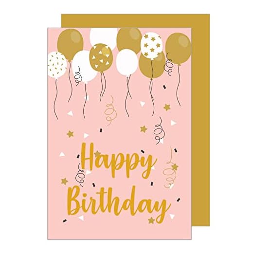 Edition Seidel tarjeta de cumpleaños de primera calidad con repujado en oro fino y sobre - tarjeta de felicitación de cumpleaños para hombres y mujeres (G2890 SW022)