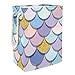 Vockgeng Sirena Scaglia Blu Dorato Cesto della Biancheria Grande Custodia Pieghevole Impermeabile Impermeabile per riporre Giocattoli con Manici 49x30x40.5 cm