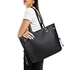AOSSTA Womens Tote Bags For School Large City Bag Design Roomy Shoulder Bag for Work Shopping Travel (Black) #1