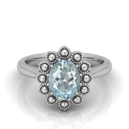 Bague de fiançailles pour elle pierre de naissance mars 1 carat cadeau idéal