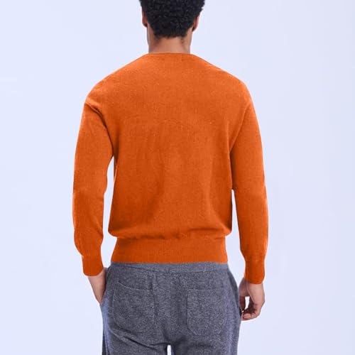 Men's Crew Neck Sweater Slim Fit Lightweight Sweatshirts Knitted Pullover for Casual or Dressy Wear2