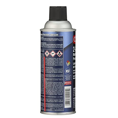 Crc 2-26 Multi-Purpose Precision Lubricant 02005 - 11 Wt Oz, Plastic Safe Aerosol W/ 360 Degree Spray Valve | Improves Electrical Properties #TOP3