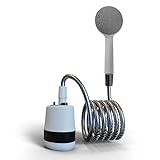 Cabezal de Ducha con Carga USB, Cabezal de Ducha Al Aire Libre para Ducha de Camping, Viaje por Carretera, Lavado de Autos, Lavado de Mascotas (Black)