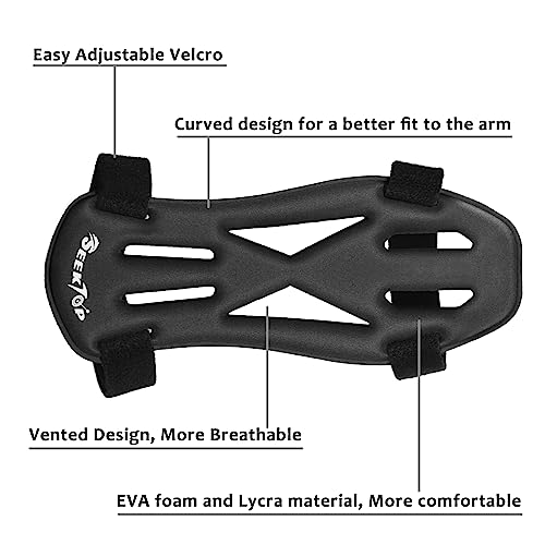 Seektop Archery Arm Guards, Archery Wrist Guard For Youth Adults, Arm Guards For Bow Hunting And Target Shooting With Adjustable Velcro Buckles (Black) #TOP5