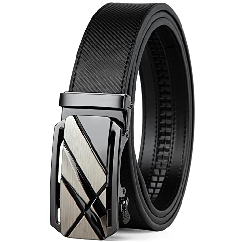 Drowsmen Belt men,leather ratchet belt 1 3/8