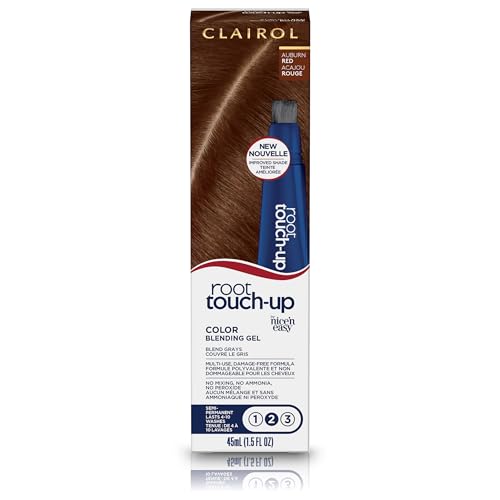 Clairol Root Touch-Up Semi-Permanent Hair Color Blending Gel, 5R Auburn Red, Pack of 1
