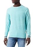 manga larga Scotch & Soda Structured Knit Linen-Blend Crewneck Pullover Suter Pulver, Seafoam Melange 0845, L para Hombre
