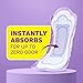 Poise Incontinence & Postpartum Pads for Bladder Leaks, 6 Drop Ultimate Absorbency, Long Length, 90 Count, Packaging May Vary