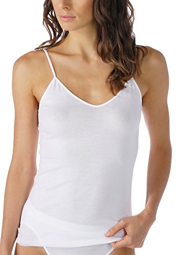 Preisvergleich Produktbild Mey Basics Serie Noblesse Damen Spaghetti Tops Weiß 44