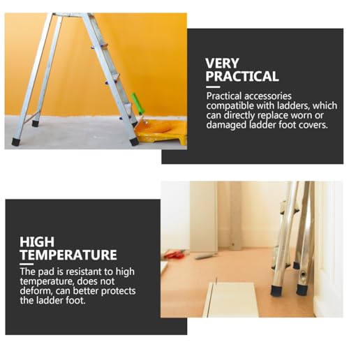 Garneck Rutschfeste Gummifüße Für Leitern - 4 Stück - Maße Idealer Schutz Für Holzleitern Und Stühle Sorgt Für Stabilität Und Bei Allen Arbeiten