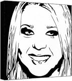 Tara Reid – Pop-Art Druck – 30 x 30 x 2,5 cm Tiefe 