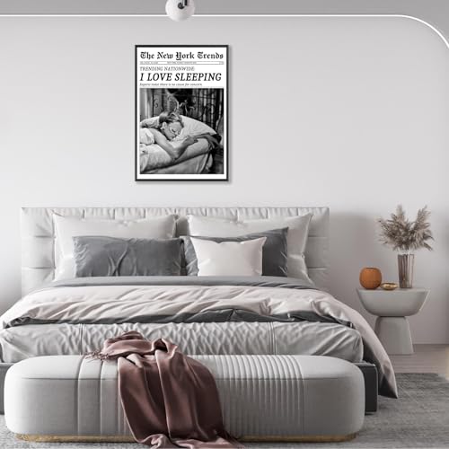 Impression sur toile de journal retro noir et blanc finition premium Beshdomp