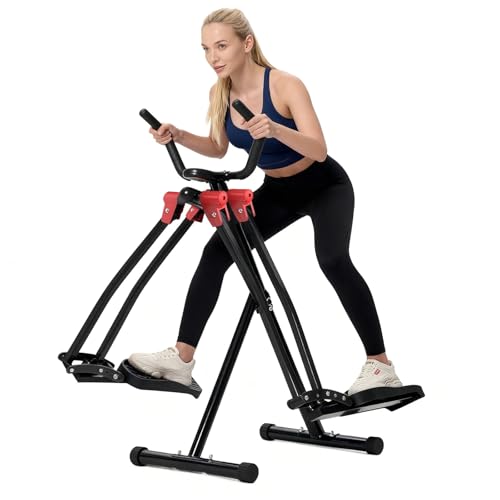 FovemiG Air Walk Elliptical Glider Machine,Foldable Machine, Ellipse Leg Exerciser for Seniors, Cardio Trainer Glider for Home Exercise, Side Sway Action 360 Motion Full-Body Exerciser for Home Gym