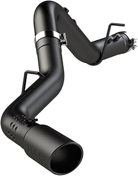 MBRP 2020+ GMC/Chevy 2500/3500 6.6L Duramax 4in Mand Bent Tubing Pro-Ser Cat Back Single Side - Blk