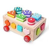 baby steckspielzeug FÖRDERT HAND-AUGEN-KOORDINATION - Unsere Steckspiele ab 1 Jahr helfen die Hand-Auge-Koordination und Motorik zu verbessern, indem passende Formen in entsprechenden Öffnungen gesteckt werden müssen.