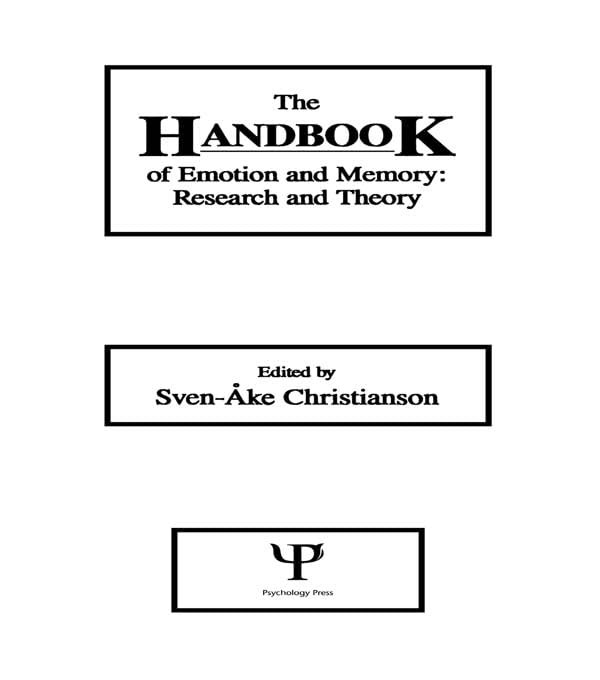 The Handbook of Emotion and Memory: Research and Theory      1st Edition, Kindle Edition